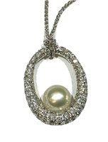 Pendente Mikimoto Donna Perle in Oro bianco Perla PCB20514BP - PCB20514BP